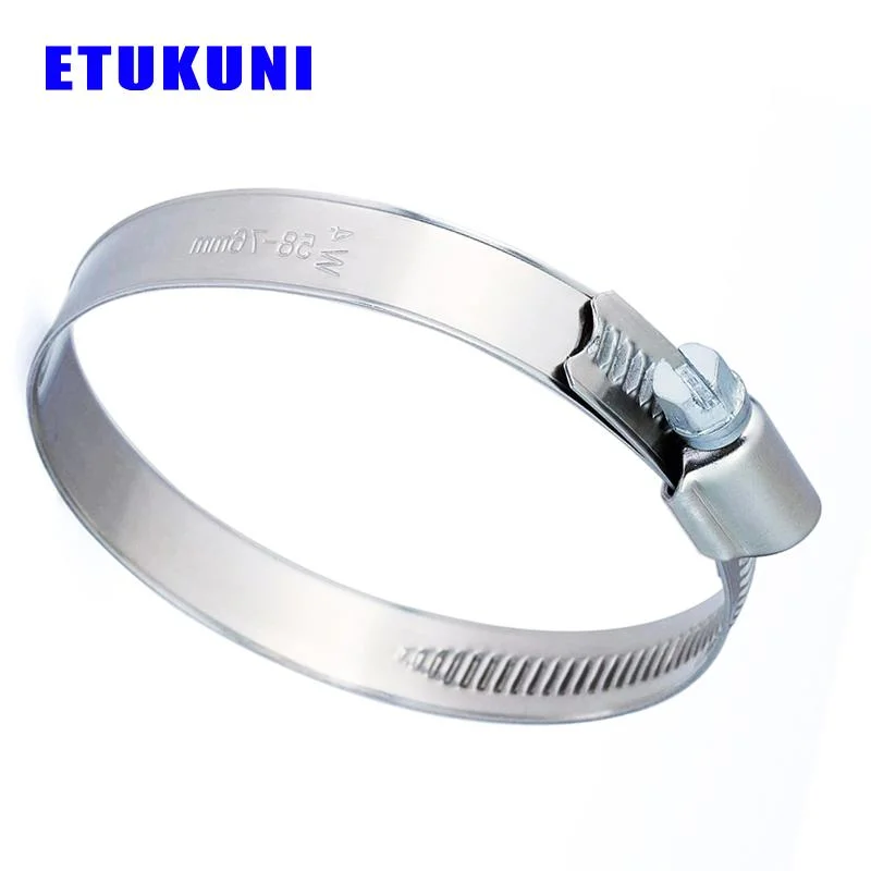 Stainless Steel High Pressure German Type Worm Drive Hose Clamp Gas Tube