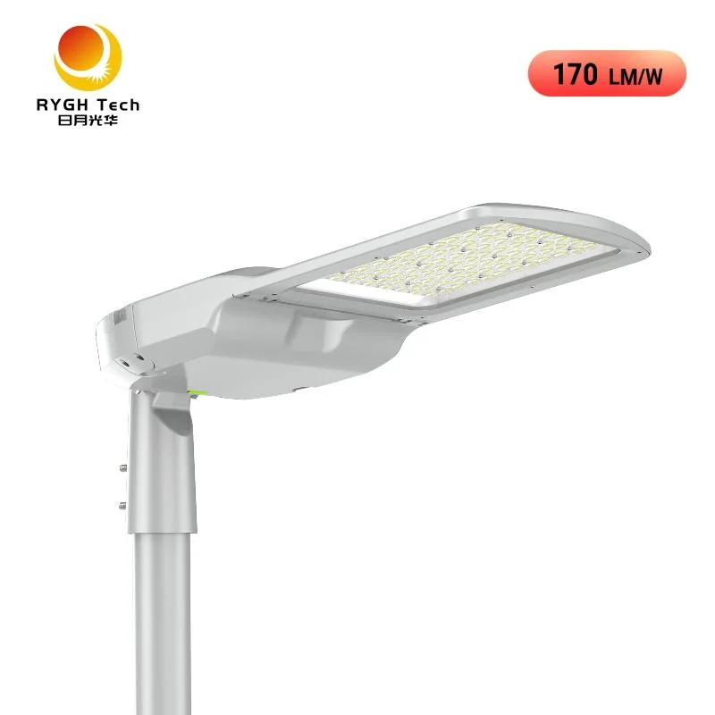 Outdoor öffentliche Straßenbeleuchtung LED Luces IP66 Fotozelle Schuhkarton Lampe Aluminium-Mastgehäuse 170lm/W integrierte 50W 100W 150W 200W LED Ampel