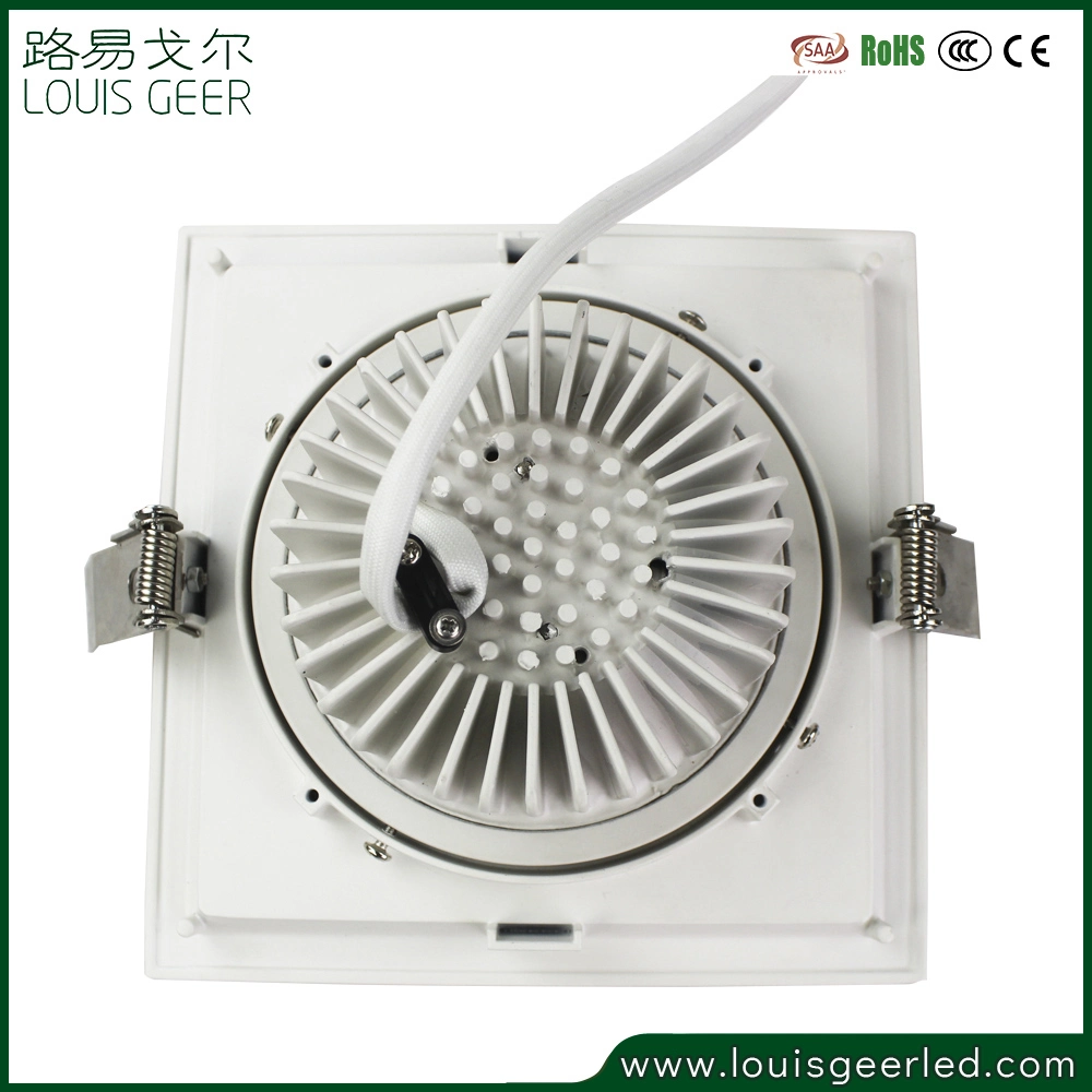 10W de alta-CRI de ahorro de 90 Foco LED ajustable blanco frío Downlight lente condensador