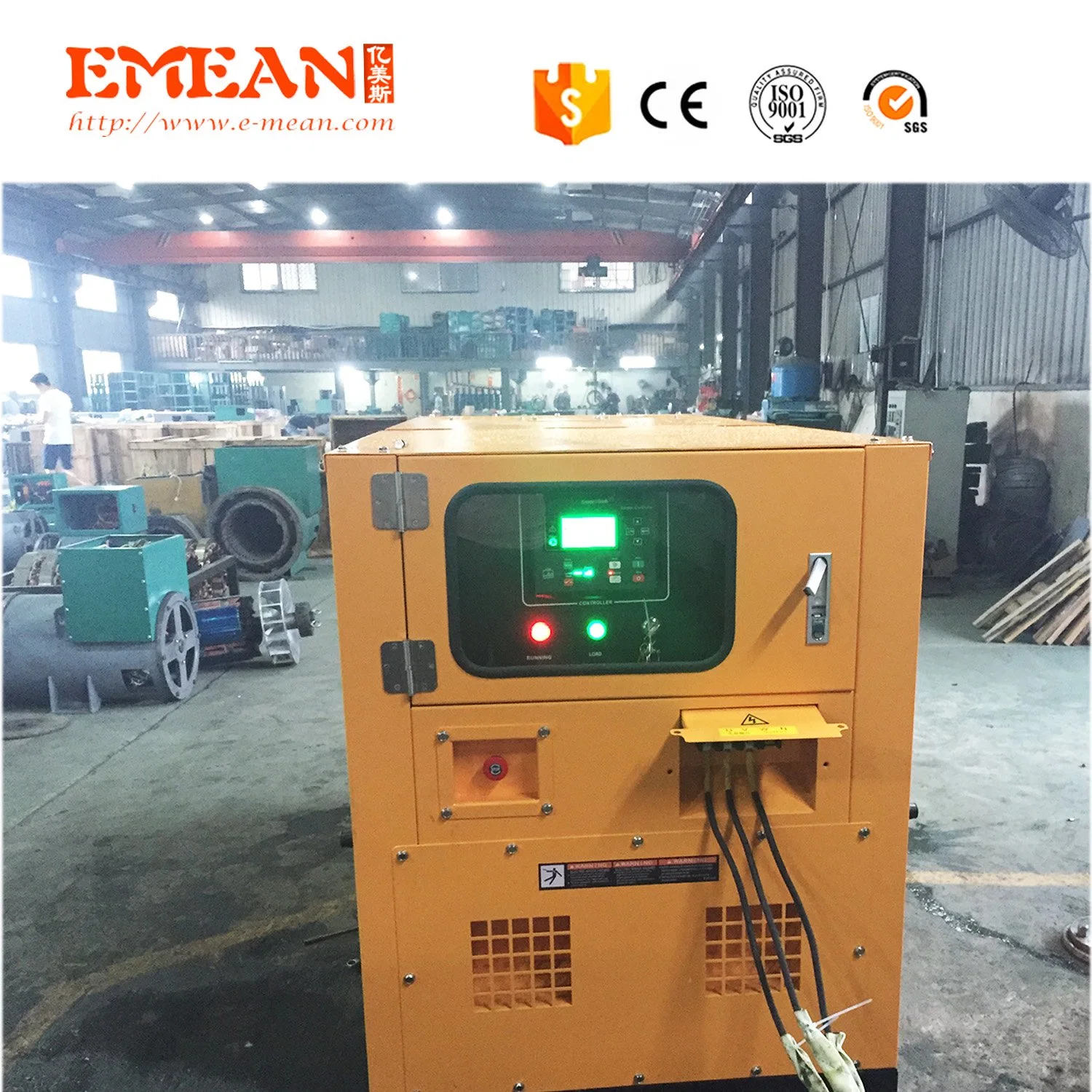 Reliable 1/3phase Soundproof Diesel Generator Electric Power 50kw