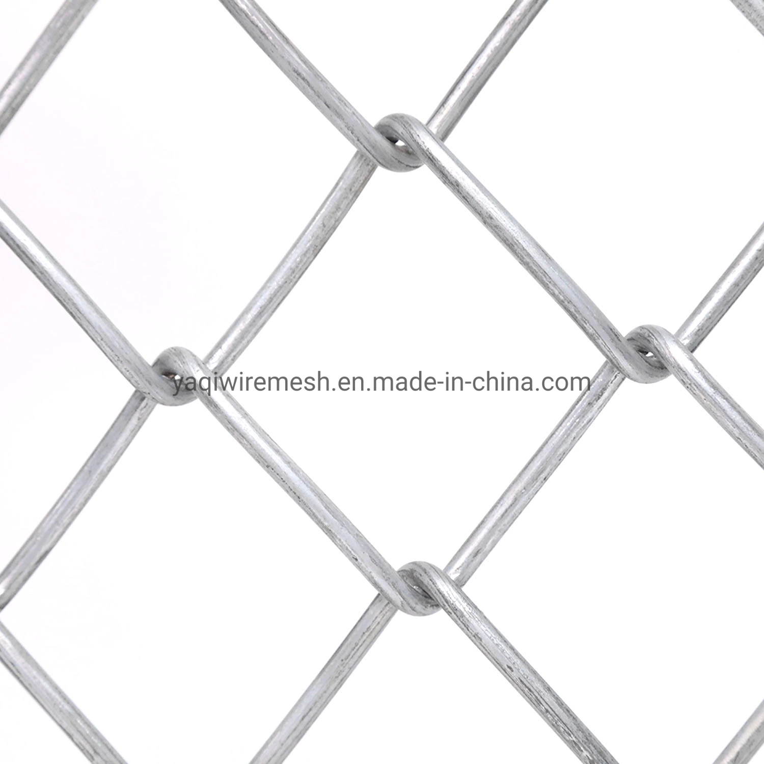 Clôture en treillis métallique en diamant de clôture en treillis métallique galvanisé de calibre 9 de 3,0 mm
