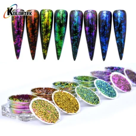 Bulk Color Shifting Irregular Chameleon Flakes, Nail Art Sparkling Flakes