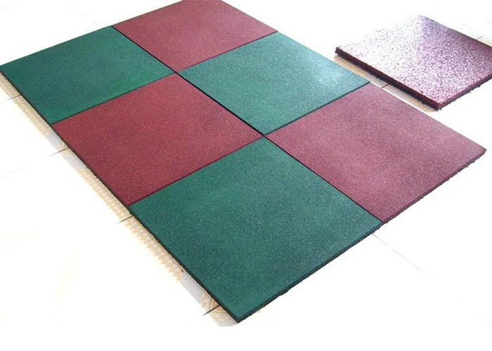 Outdoor Patio Floor Made by Rubber Grains Rubber Mat