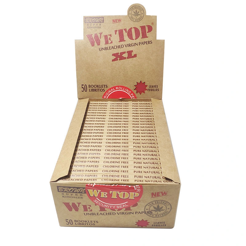 Wetop OEM Rolling Paper Unbleached Brown Papers XL Paper Roll