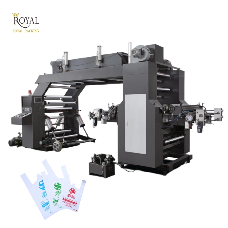 Plastic/PE Bag Making Flexo Printing Machine 2 Color High Speed Flexographic Printers Machine Price