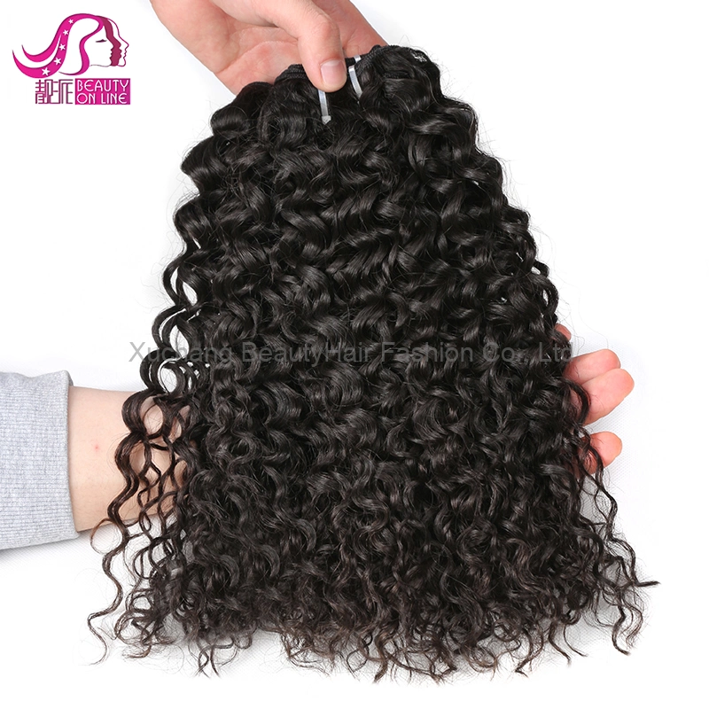 Hot Selling Factory Wholesale/Supplier 100% Brazilian/ Malaysian Virgin Hair Weaving Deep Wave Malaysian Curly Hair Wet Wavy Human Hair Extension Weave Bundle