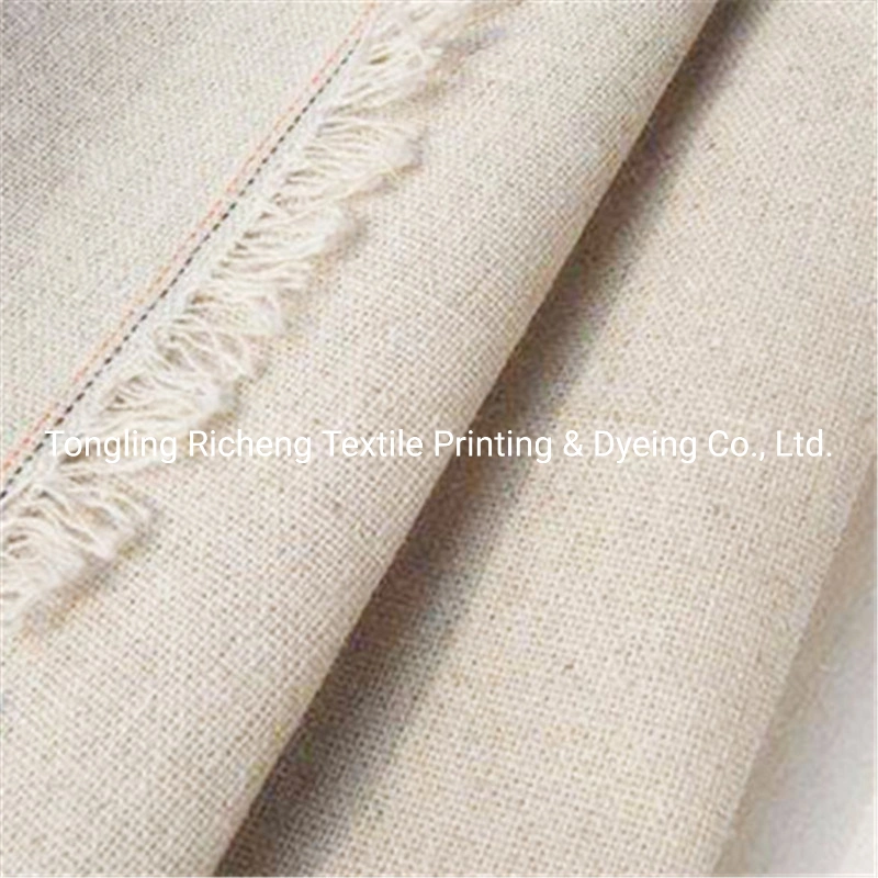 Soft Woven Yarn Dyeing Plain Colors Sofa Furniture Linen Fabric