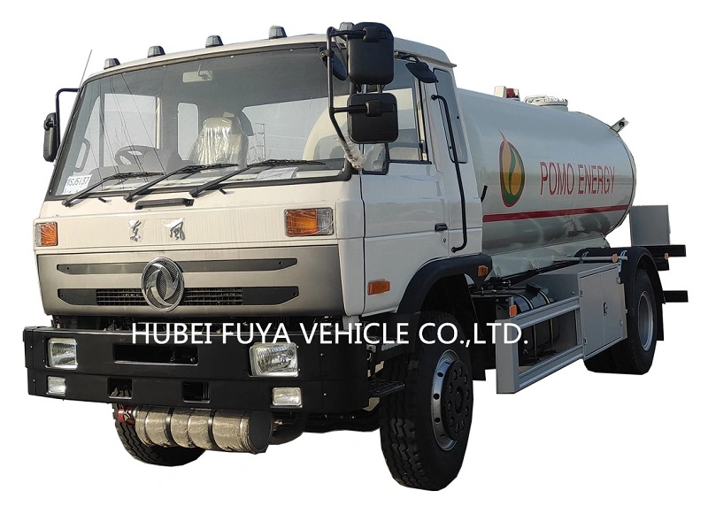 190HP 4X2 Euro 3 Dongfeng 5mt 10000liter LPG Gas Tank Truck for Loading