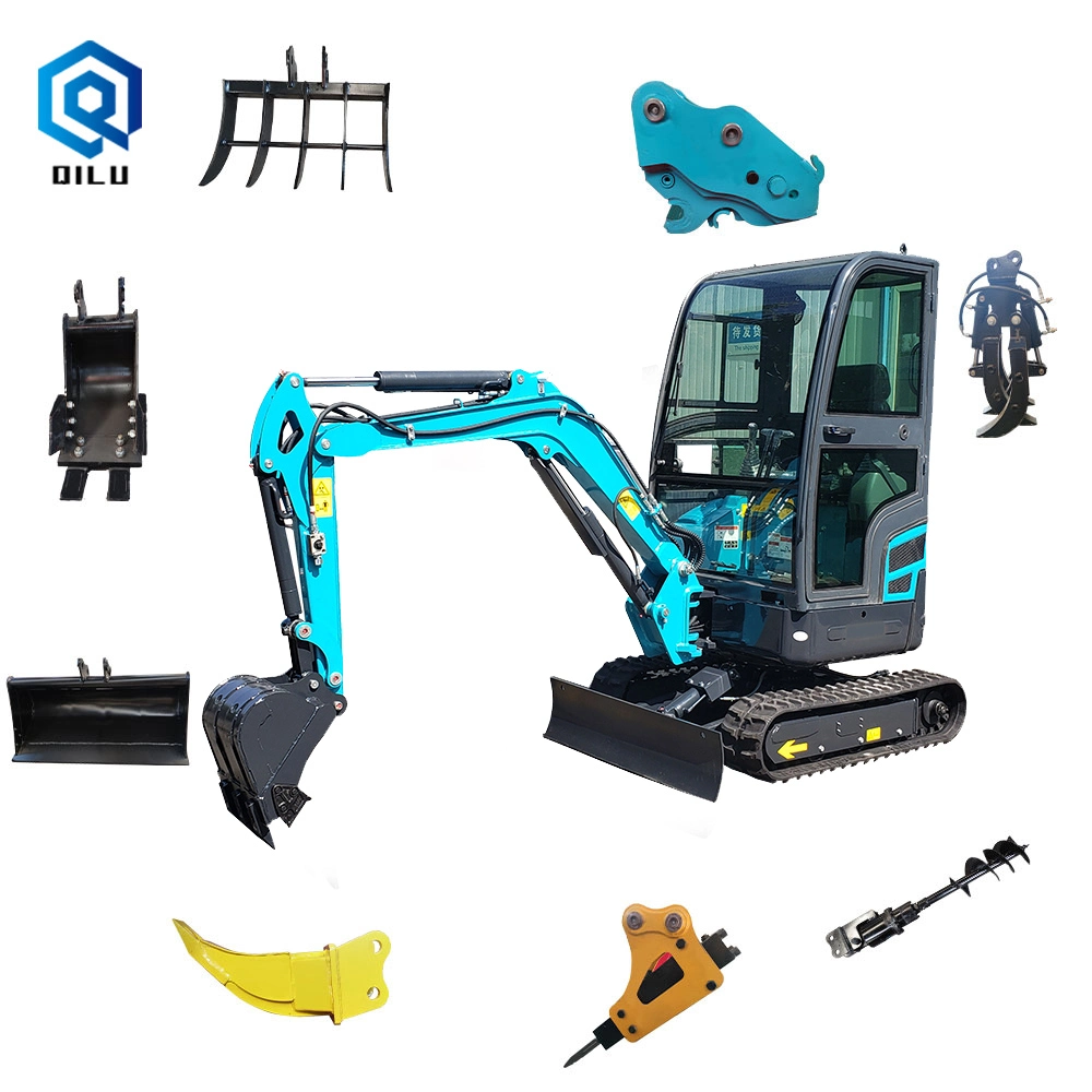 Mini Small Micro Bagger Excavator 1.7 Tons Construction Equipment Excavator Parts