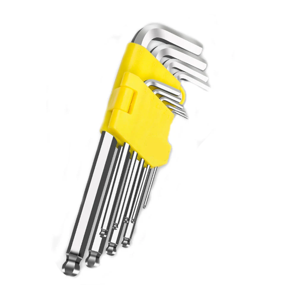 Hand Tool 9PCS Long Type Ball Point Hex Key Wrench Set