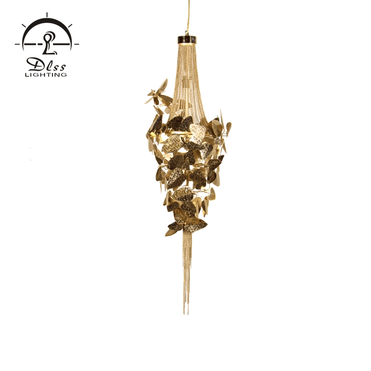 Цены от современных декоративных внутренних дел лампа подвески Gold Crystal LED люстра лампа