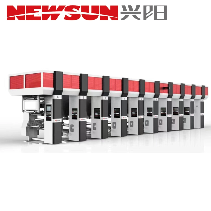 High Speed Plastic Film Rotogravure Printing Machine with Computer Register