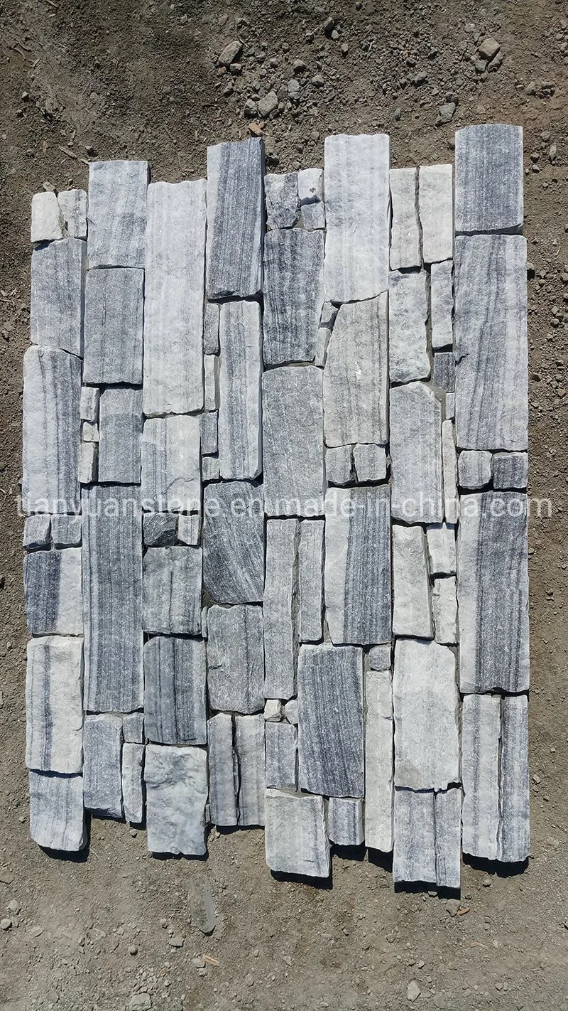 Black/Rustic Slate Natural Culture Stone Veneers External Wall Cladding Tiles