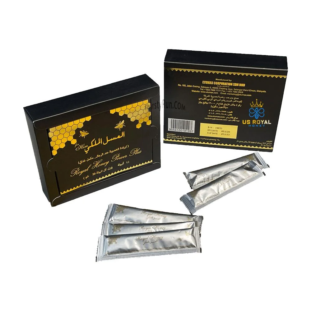 Royal Honey Enhance Enlarge Penis Sex Delay 12 Sachets for Man Honey