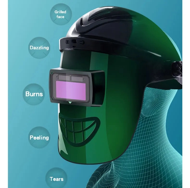 Automatic Dimming Anti-Slag Welding Helmet with Solar Energy