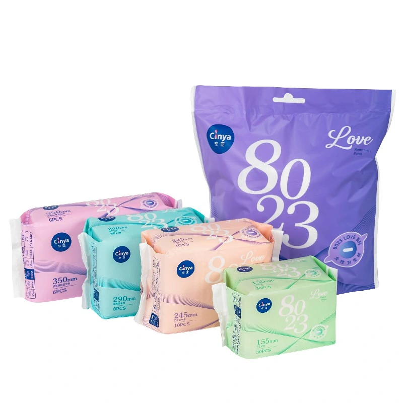 Disposable Female Cotton Sanitary Pads Wholesale Night