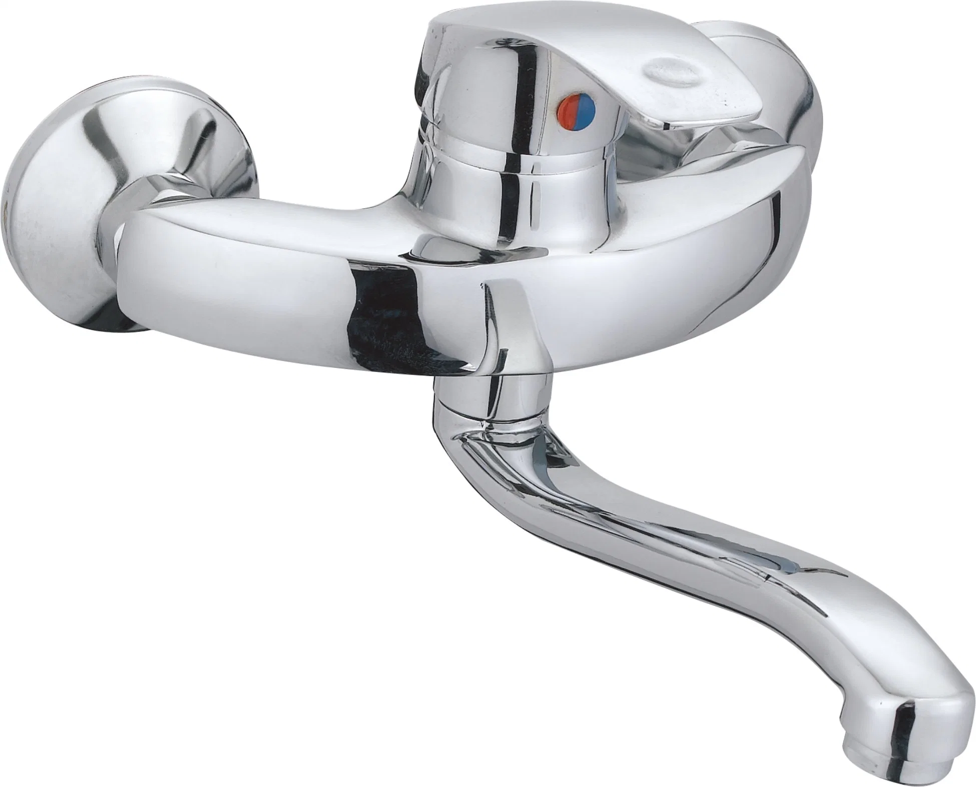 High quality/High cost performance  Zinc Wall-Mounted Kitchen Sink Faucet Faucet Zp-S006