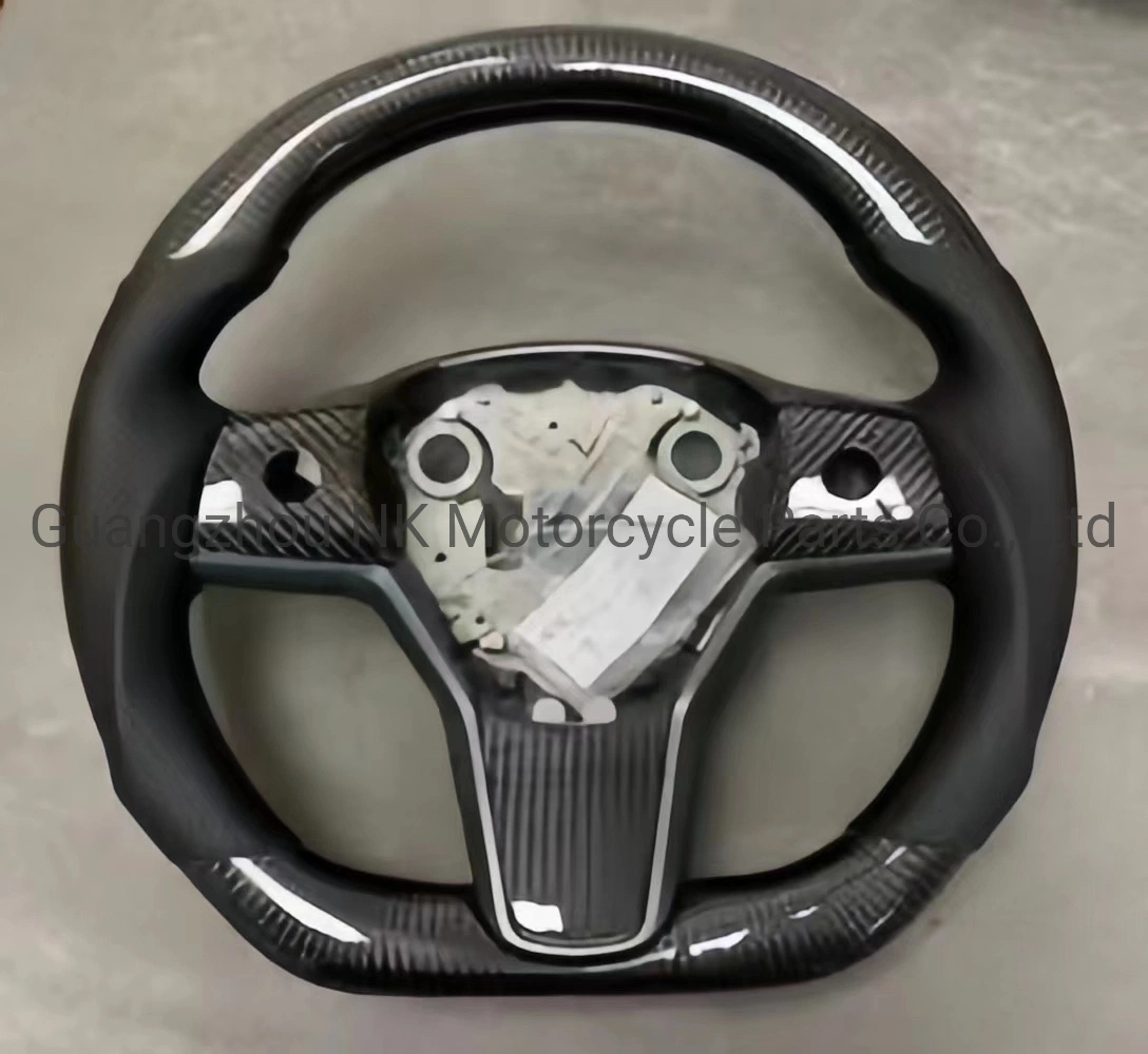 Nk High Quality Steering Wheel Carbon Fibre Accessories Racing Car Parts for Tesla Model3/Modely