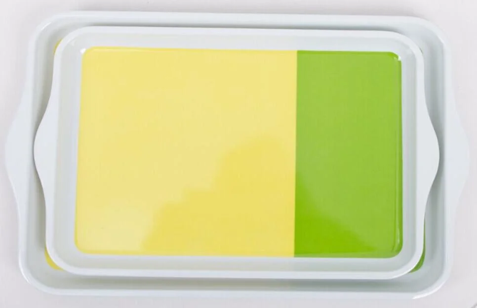 Wholesale/Supplier Rectangle 100% Melamine Customized Design Serving Tray for Household