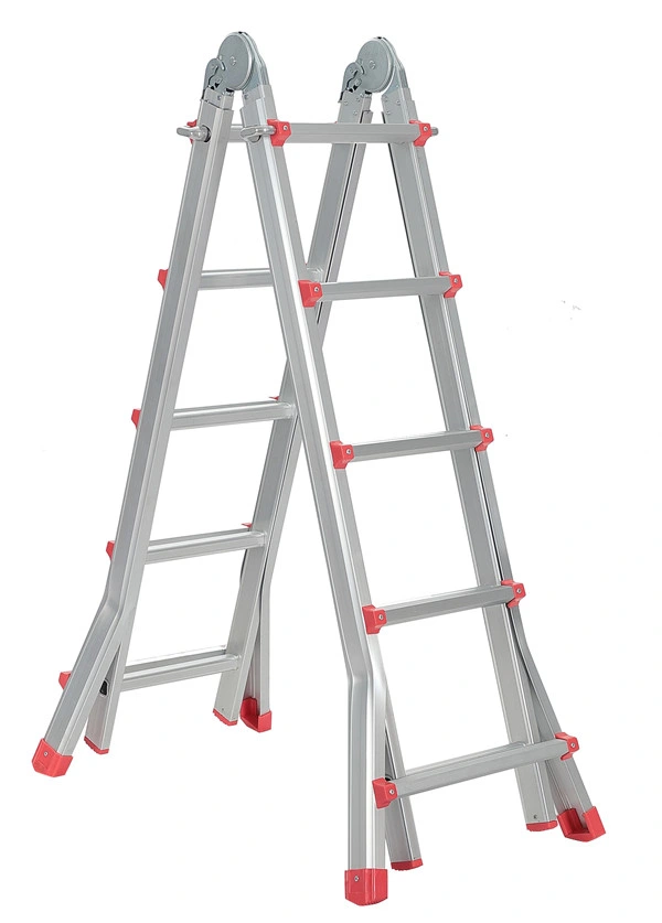 En131 New Design 4X5 Step Adjustable Aluminium Multipurpose Ladder