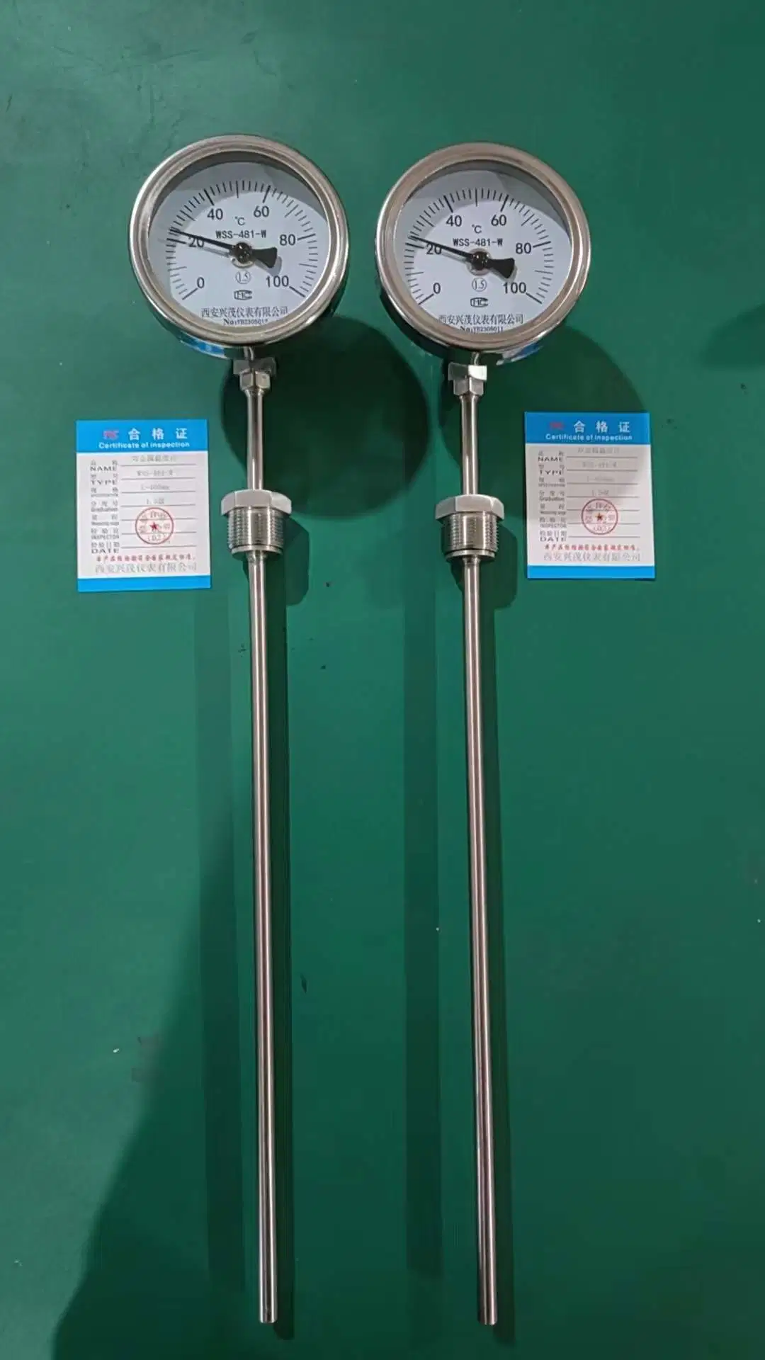 100mm Industrie SS Bimetal Thermometer Temperaturmesser für Warmwasserbereiter