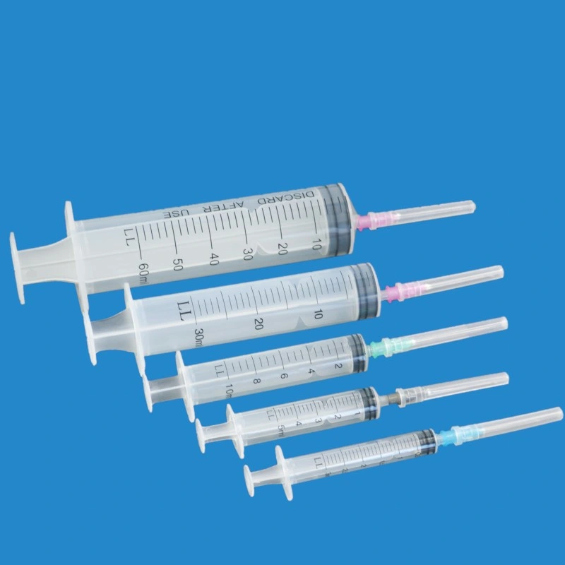 Disposable Syringe 3ml Luer Slip for Injection with Needle CE ISO