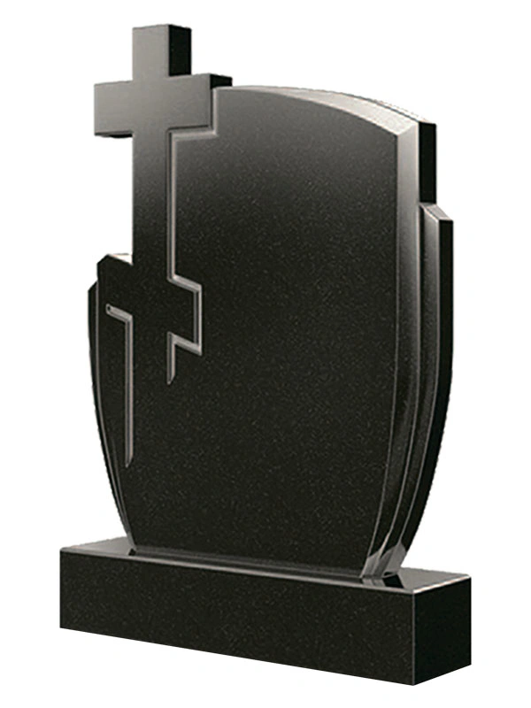 Upright Design Black Granite Russia Monument