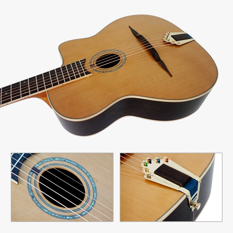 Aiersi Brand Django estilo Archtop Gitano Swing Jazz Guitarra acústica A la venta