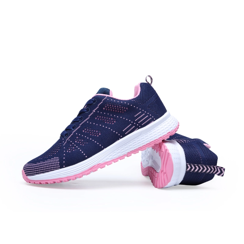 Non-Slip Flyknit Shoes Fashionable Breathable Casual Sports Shoes for Men or Women