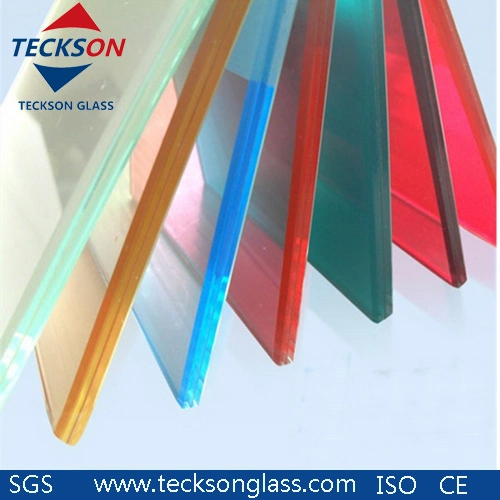 6.38mm Ford Blue PVB Laminated Float Glass with Ce&ISO9001 for Building Glass