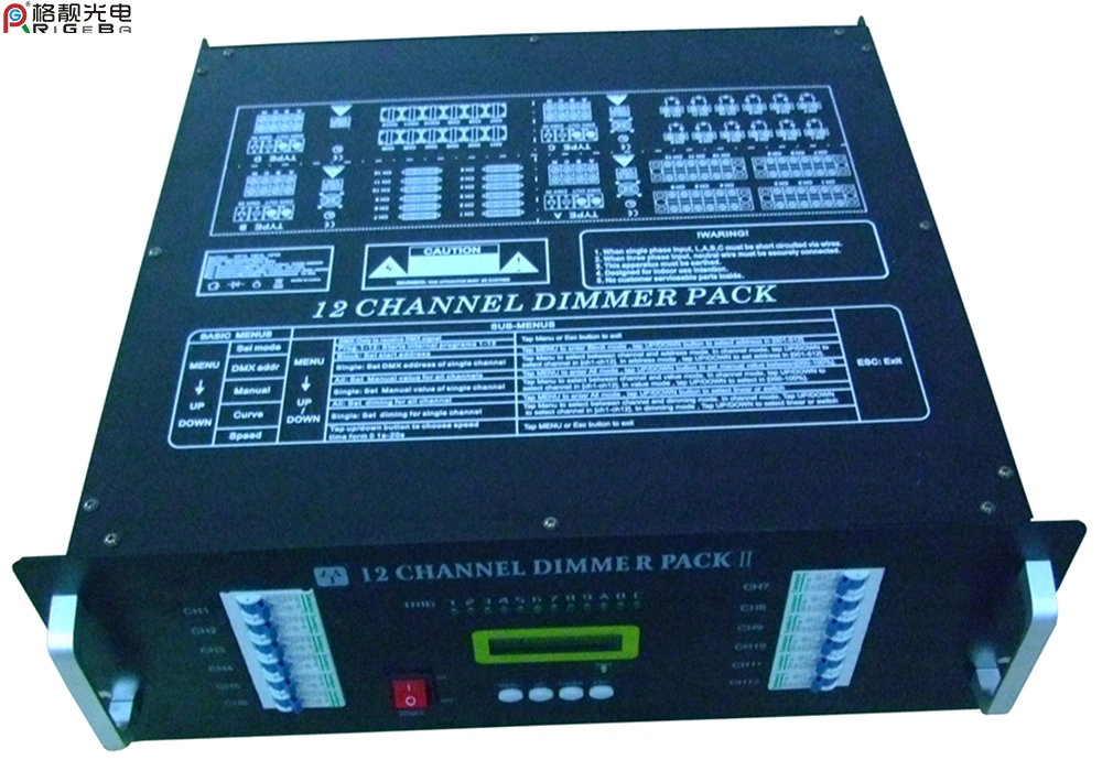 12CH atenuador Digital Controlador DMX512 atenuador de luz de la etapa