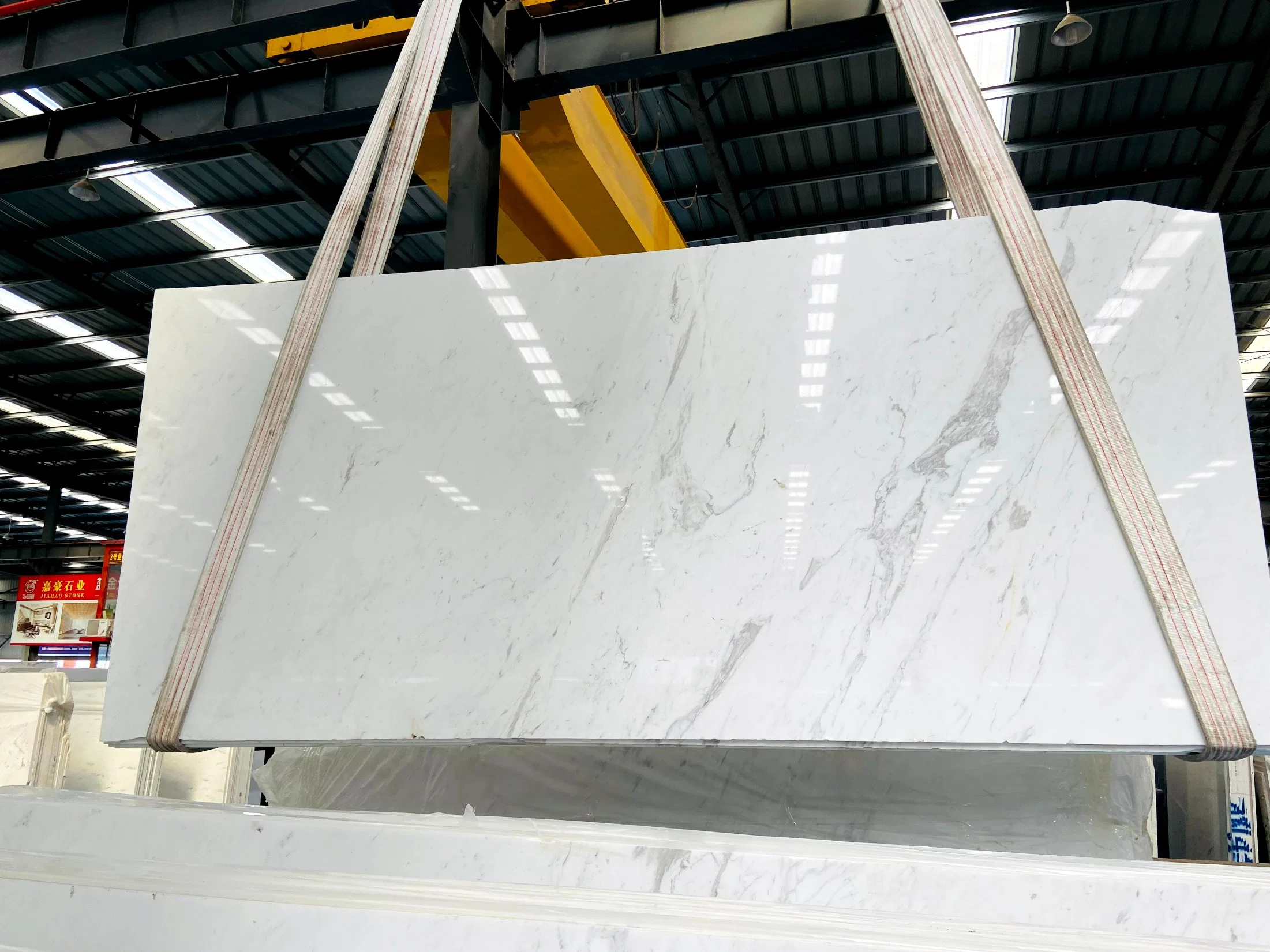 Shi Yashi White Stone Natural Marble Suitable for The Villa Wall Floor Stair Countertops