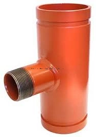 High Quanlity Thread Grooved Reducing Tee Pipe Fitting Fire Protection