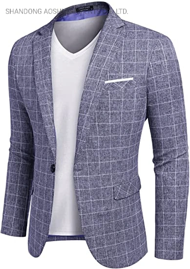 Aoshi Hot Sale Men's Single Breasted Casual Suit Jacket Light Sports Jacket