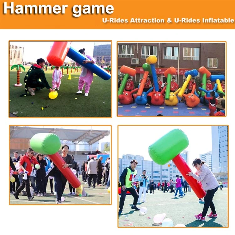 customizable inflatable sledge hammer foldable battle kids inflatable game giant inflatable hammer toy inflatable hammers
