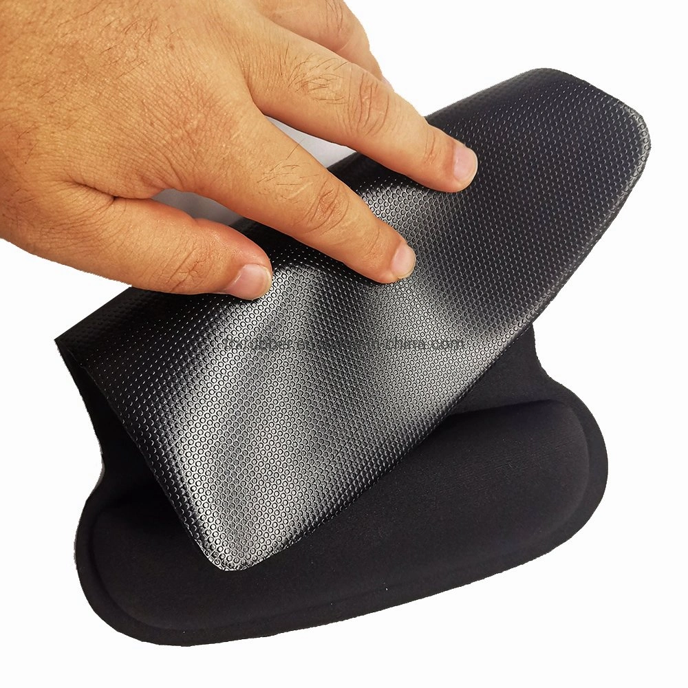 Tapis de souris ergonomique en mousse de polo en usine Conçu en silicone gel repose-poignet Tapis de souris de bureau de soutien en matière de brevets