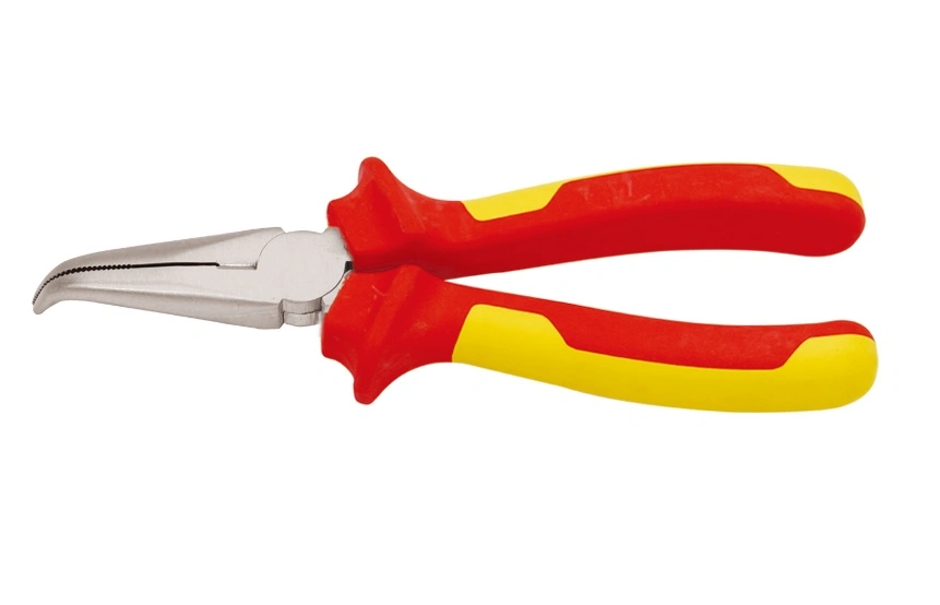 VDE Insulated Pliers Round 45 Degree Bent Pliers 1000V IEC60900