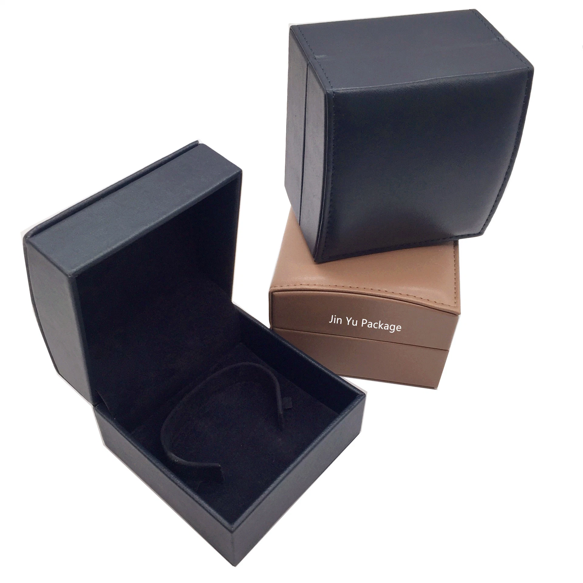 Custom Elegant Classic Fake Leather Jewellery Gift Packaging Boxes