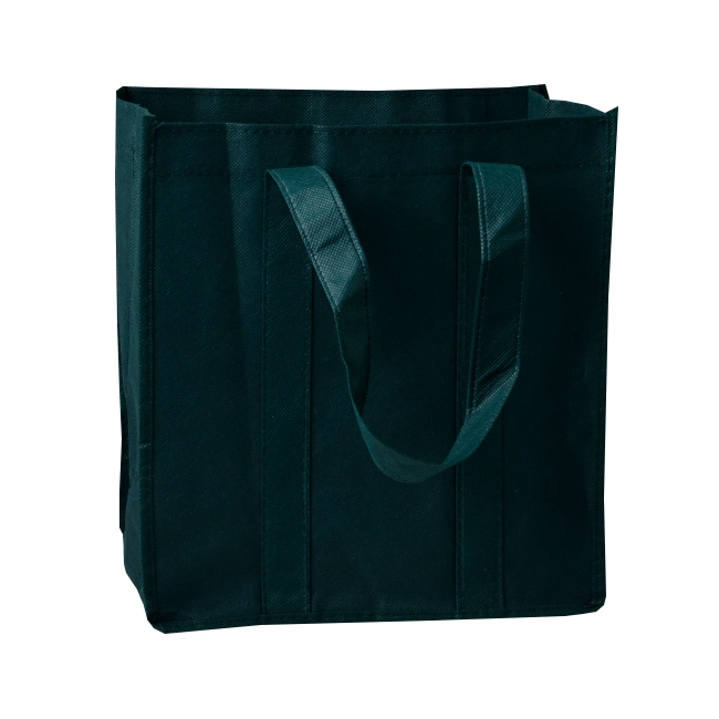 Customized Green Non Woven Bottle Wine Tote Bag