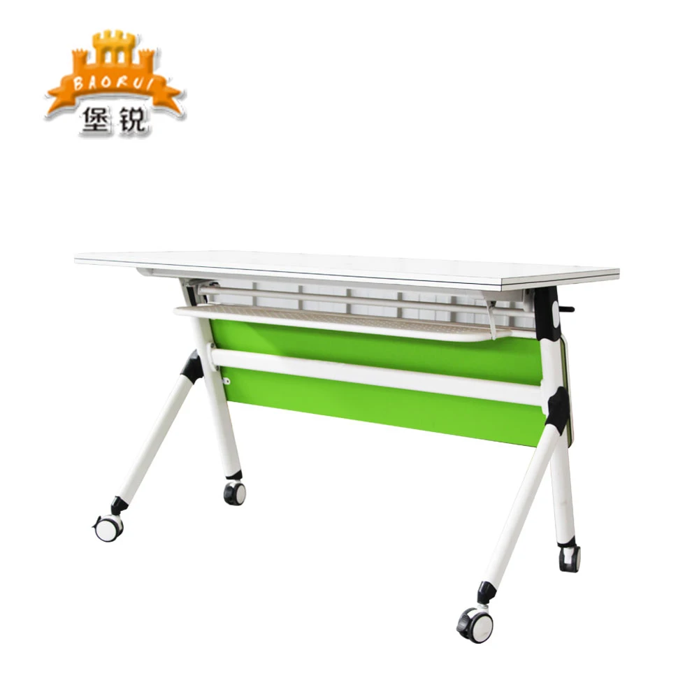 Wholesale/Supplier Green White Training Room Desk with Castor