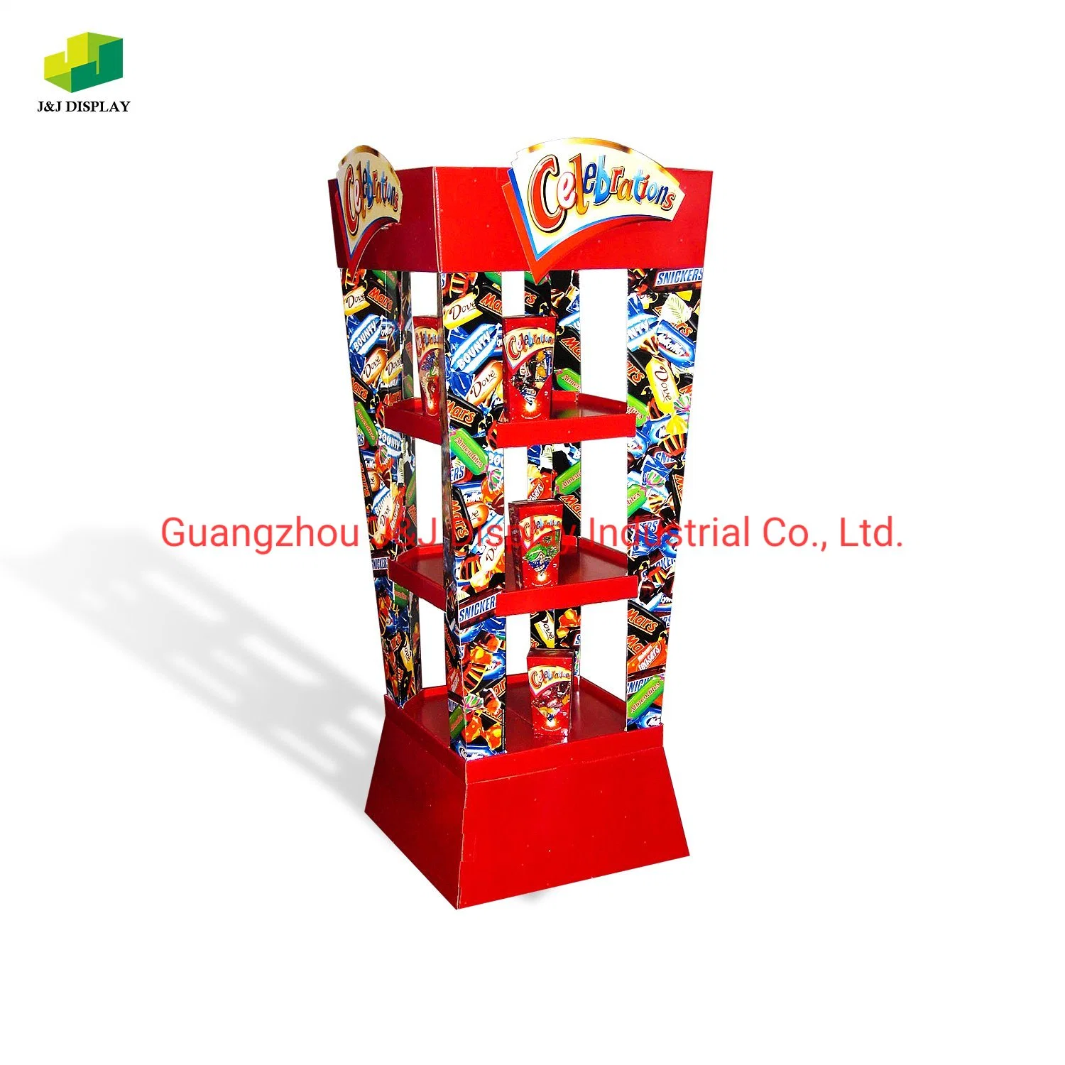 Wholesale/Supplier Exquisite Pop up Display Supermarket Advertising Cardboard Storage Rack for Retail Food