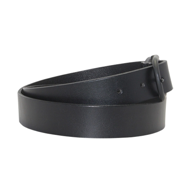 Men&prime; S Genuine Leather Belt of Split Leather Material in Color Black (27352)