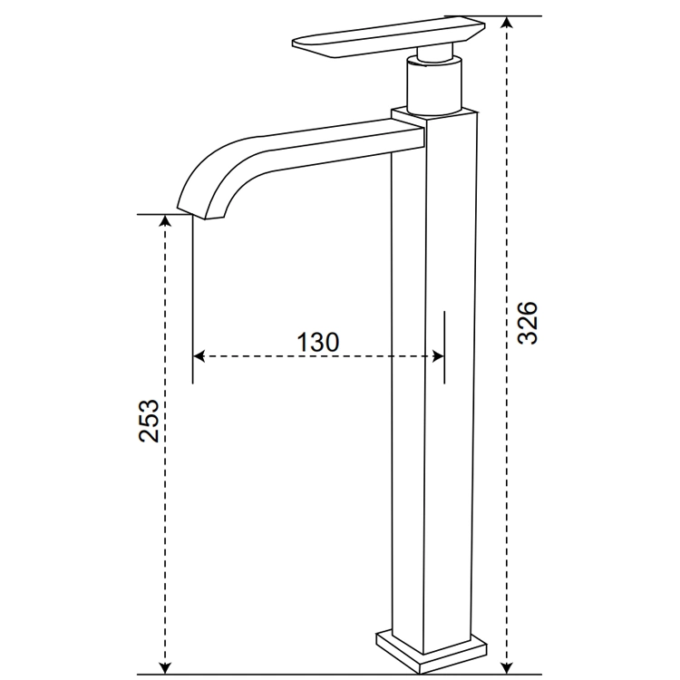 Hot Cold Water Mixer Tap Bathroom Wash Basin Faucet