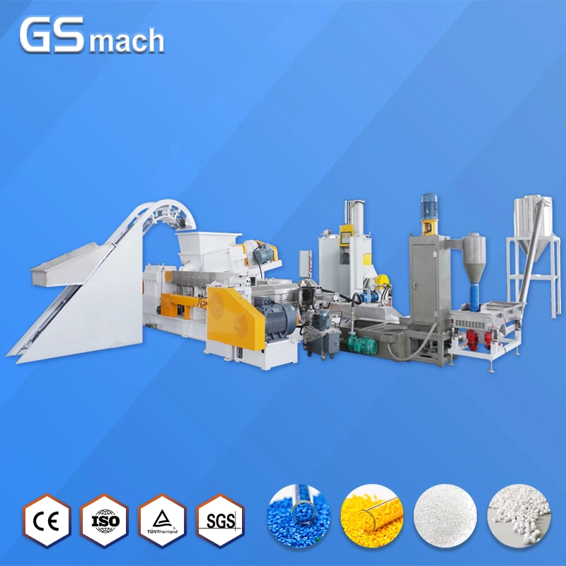 CaCO3 Filler Masterbatch Making Machine Double Stage Extruder Machinery Plastic Granule Machine