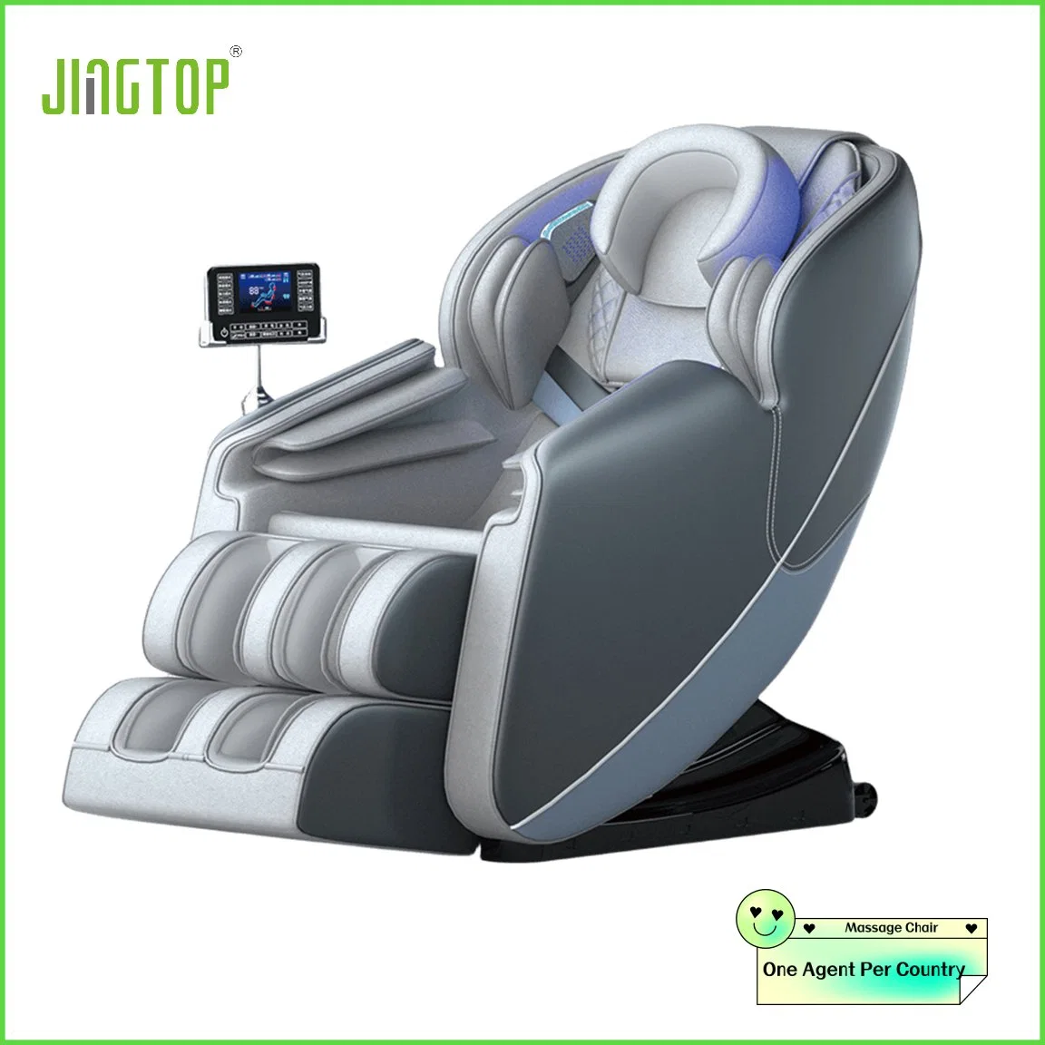 Jingtop Exclusive Agent Customer Logo Thai Stretch Musical Function Recliner Massage Chair