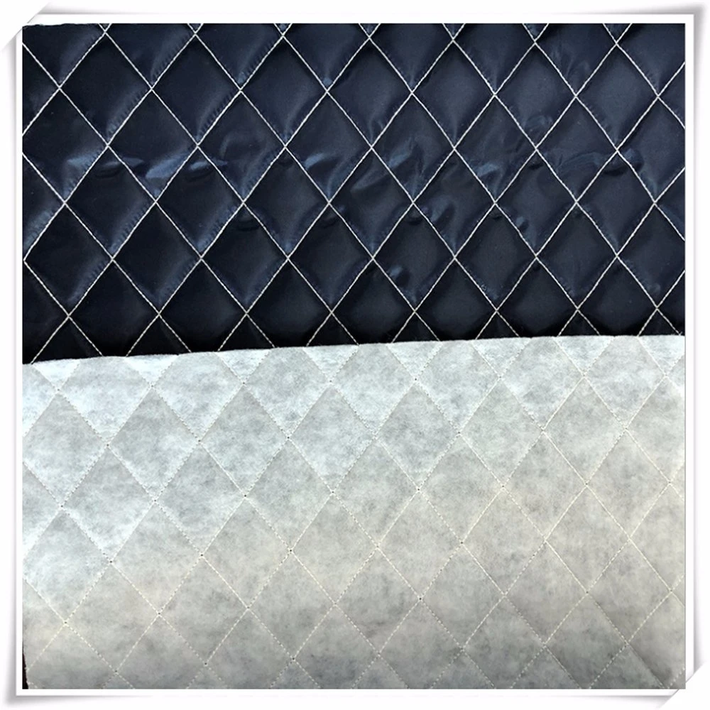 Quilted Padding Down Jackt Straight Line Quilted Fabric/Padded Polyester Taffeta