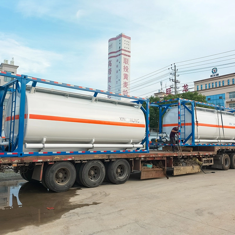 20-ft en acier au carbone du réservoir de liquide de produits chimiques et de stockage du matériel de transport de conteneurs