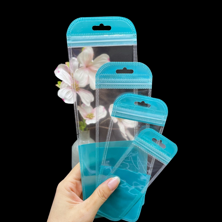 Accessories Cyan Green Colors Plastic Bag Clear Ziplock Bag