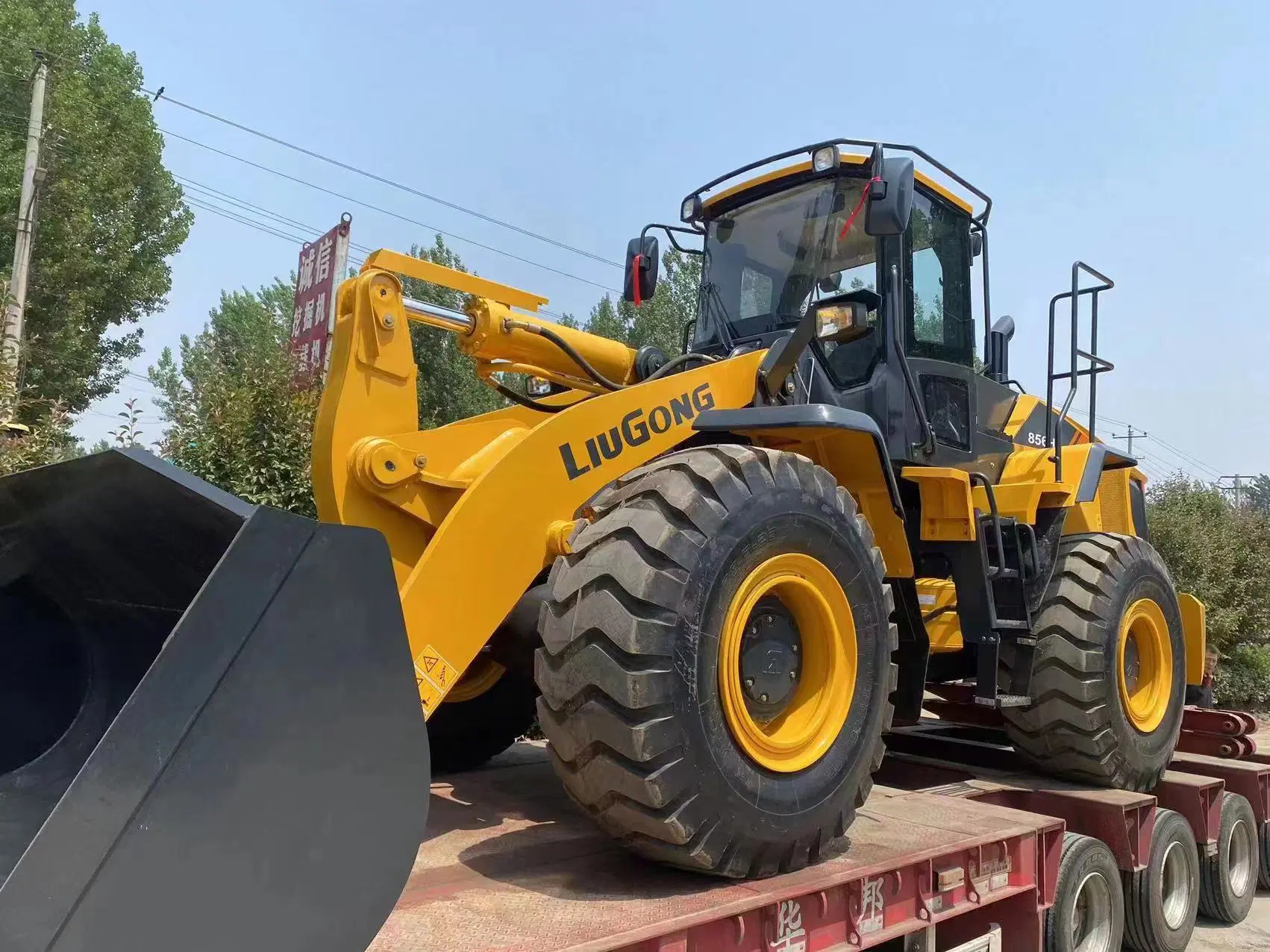 Liugong máquina de movimiento de tierras pala de ruedas de Clg856h 856 856h 5 toneladas