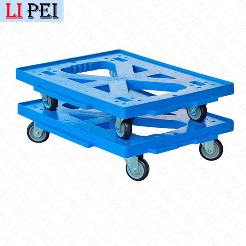 Déplacement de transport en plastique de 4 roues chariot Dolly Heavy Duty